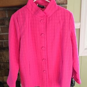 Linea by Louis Dell'Olio Pink Cape Jacket